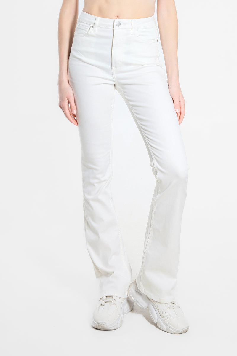 Pantaloni Colorati a Zampa a Vita Alta