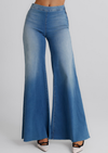 Jeans Donna Palazzo – Denim Chiaro Effetto Vintage Fluido