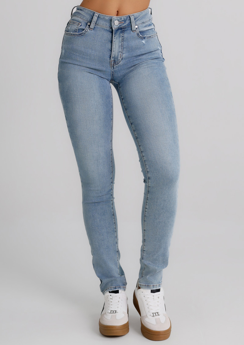 Jeans Donna Straight Fit – Denim Chiaro Lavaggio Soft