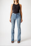 Jeans Donna Bootcut – Denim Chiaro Lavaggio Naturale