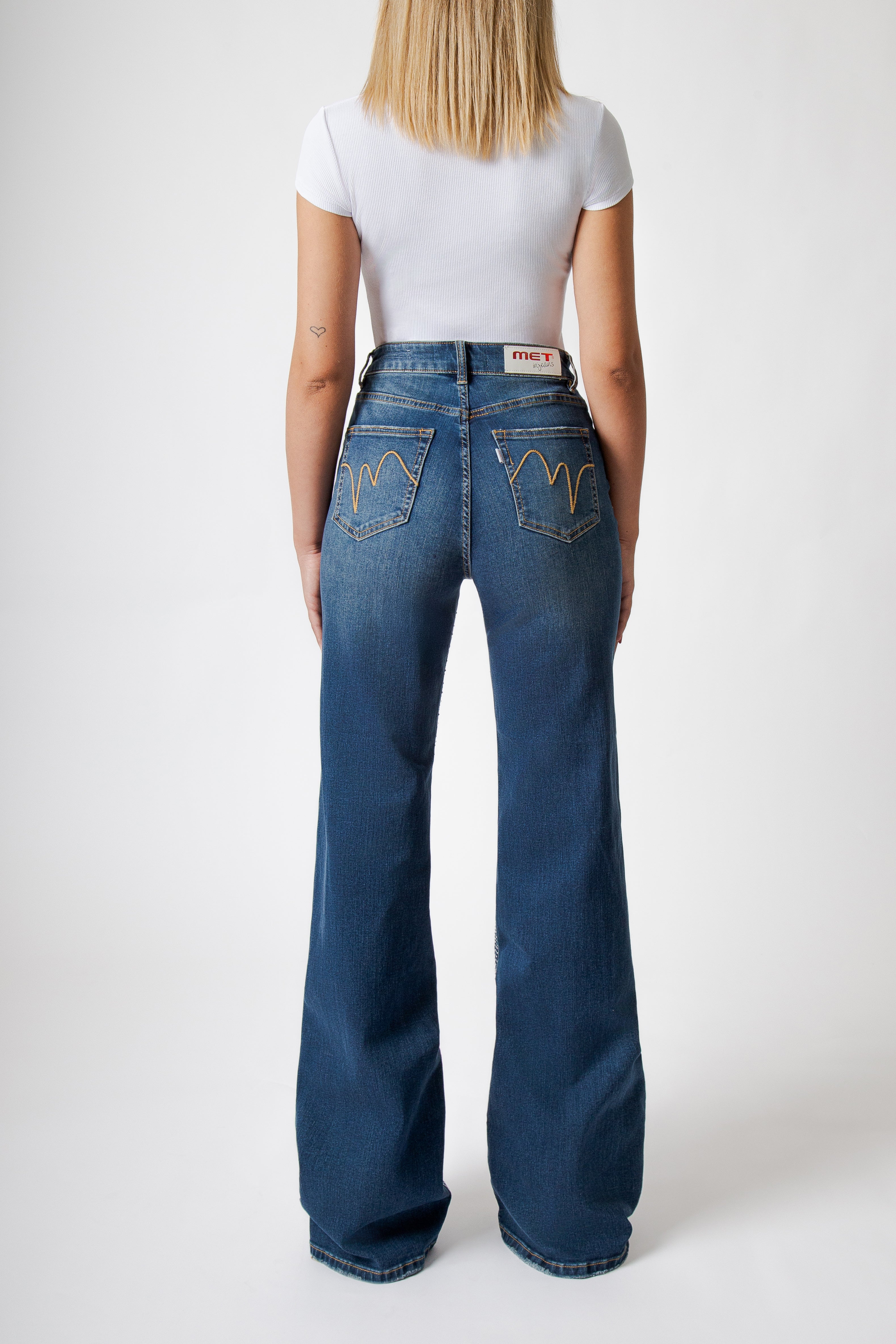 PANTALONE VIVI WIDE LEG CON STRASS