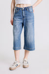 WIDE LEG CROP JEANS
