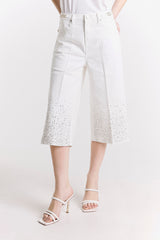 CROPPED TROUSERS WITH STUDS