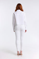 CAMICIA CROP POPELINE
