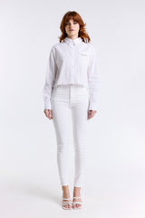 CAMICIA CROP POPELINE