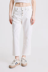 PANTALONE MUM FIT IN BULL DENIM