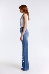 WIDE LEG FLAIR JEANS
