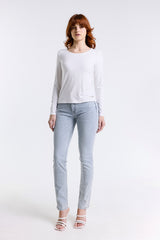 REGULAR WAIST STRAIGHT JEANS