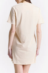T-SHIRT DRESS LOGO CUT OUT
