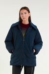 Piumino blu navy