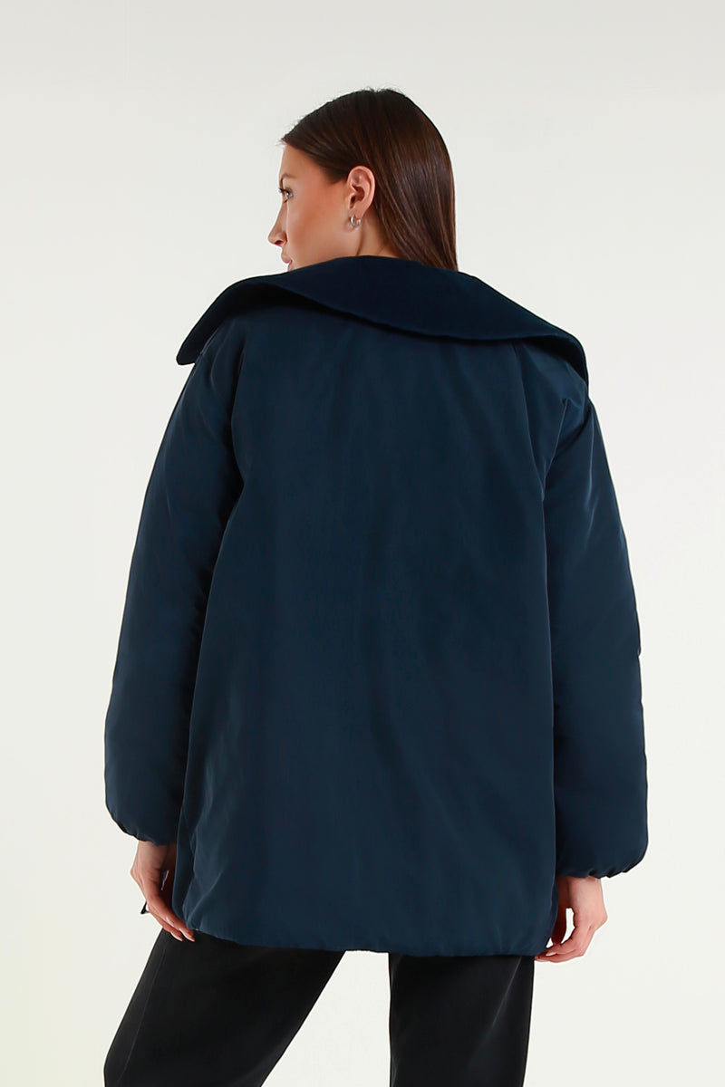 Piumino blu navy