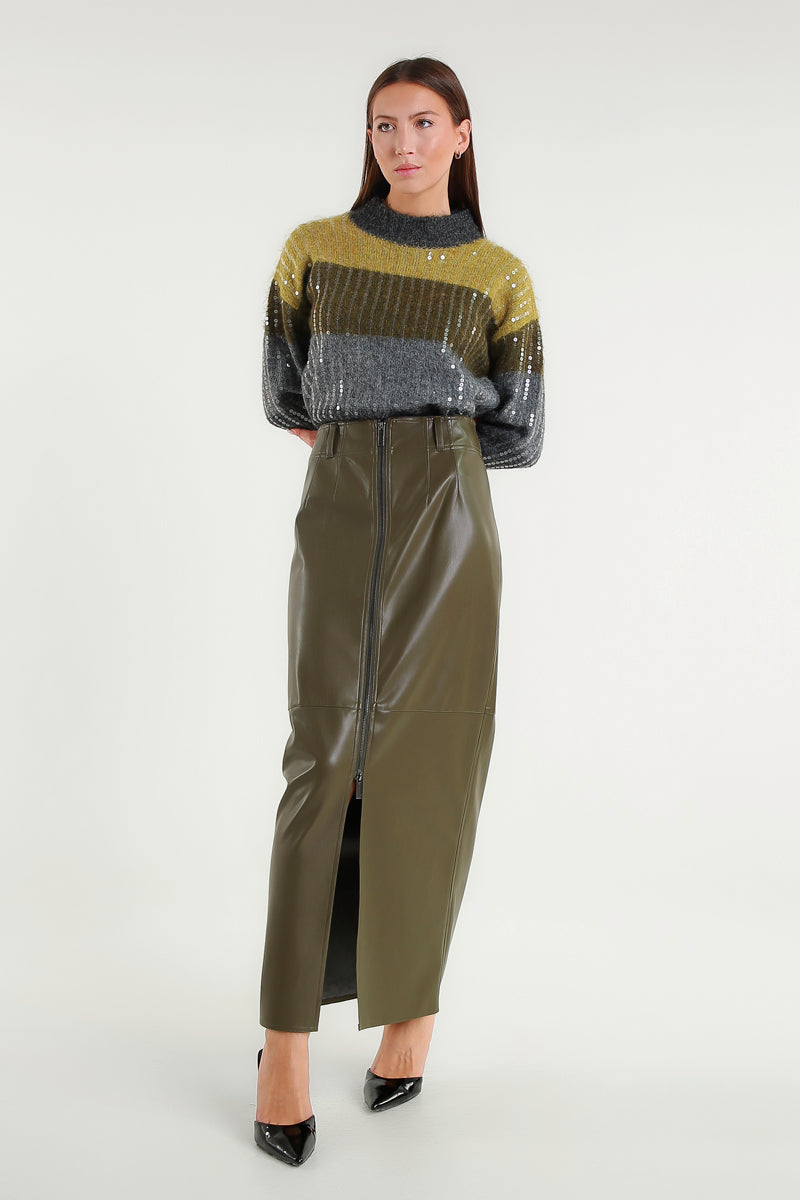 Maglia A Righe Con Paillettes