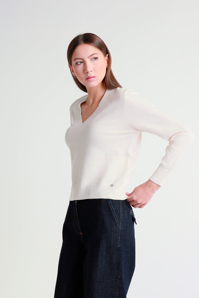 Maglia con scollo a V