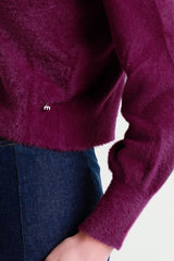 Soft yarn turtleneck sweater