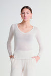 Lightweight jersey V-neck T-shirt