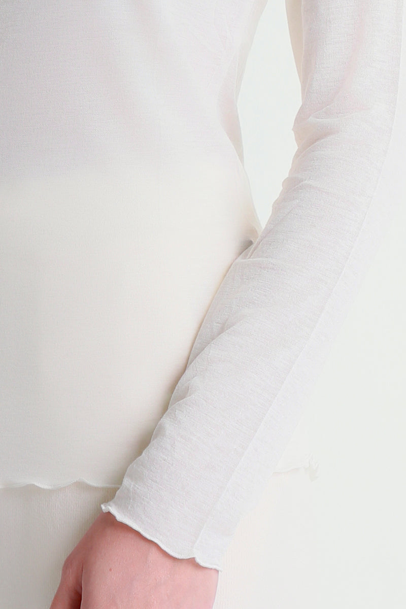 T-shirt a maniche lunghe in jersey leggero