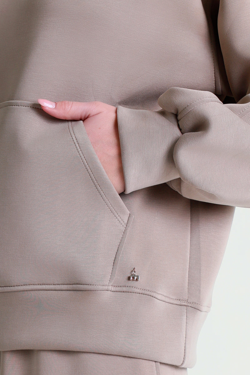 Felpa oversize con cappuccio