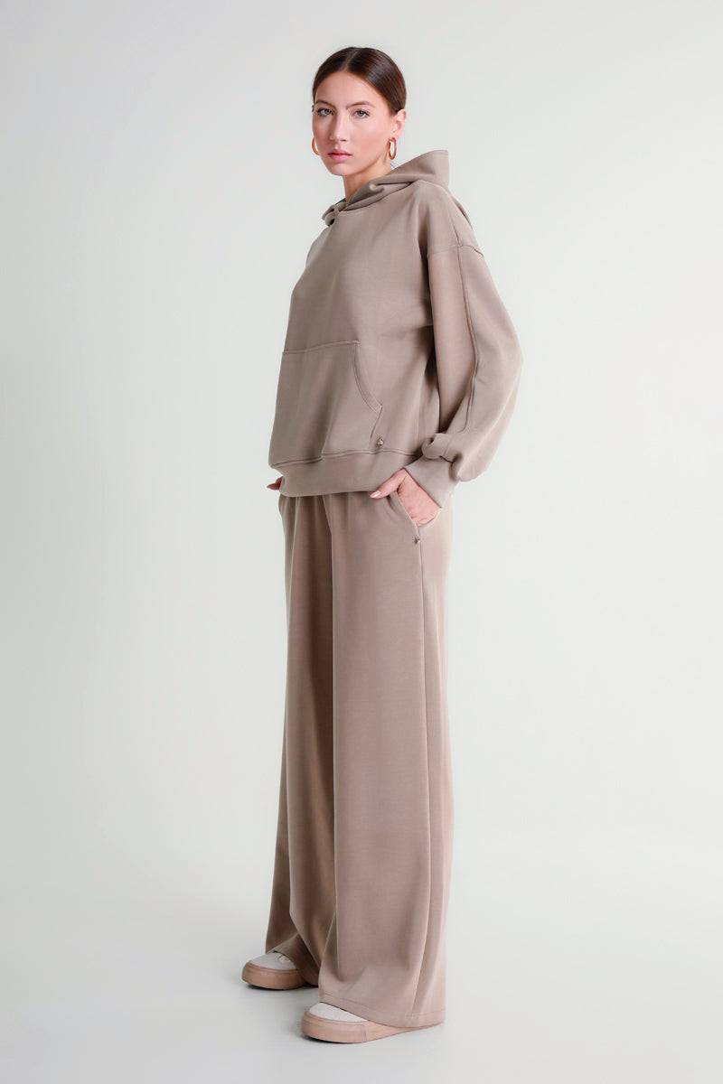 Felpa oversize con cappuccio