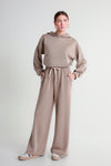 Wide-leg trousers with drawstring waist