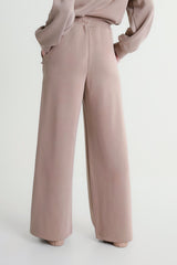 Wide-leg trousers with drawstring waist