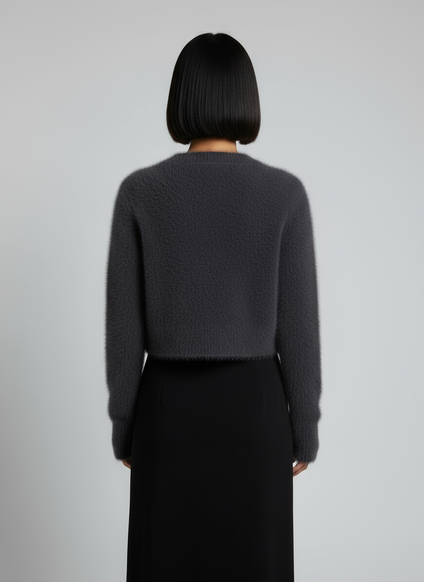 Cardigan Morbido con Bottoni Gioiello