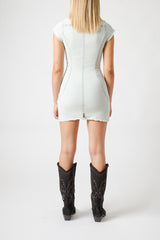 Abito Donna Denim Slim Fit con Bottoni – Mini Dress, Stile Casual Chic