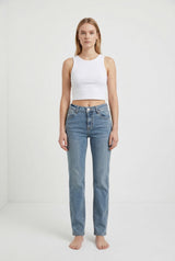 Jeans Donna Straight Fit – Denim Chiaro Lavaggio Soft
