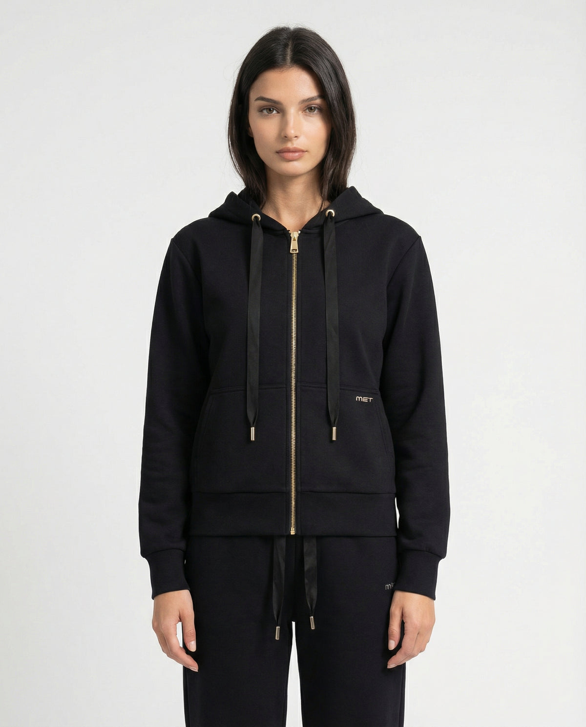 Felpa con cappuccio full zip