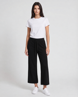 Pantalone cropped a gamba ampia