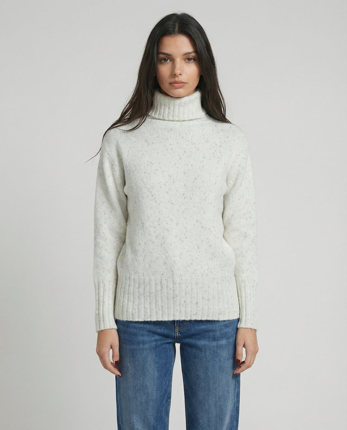 Maglia dolcevita mélange