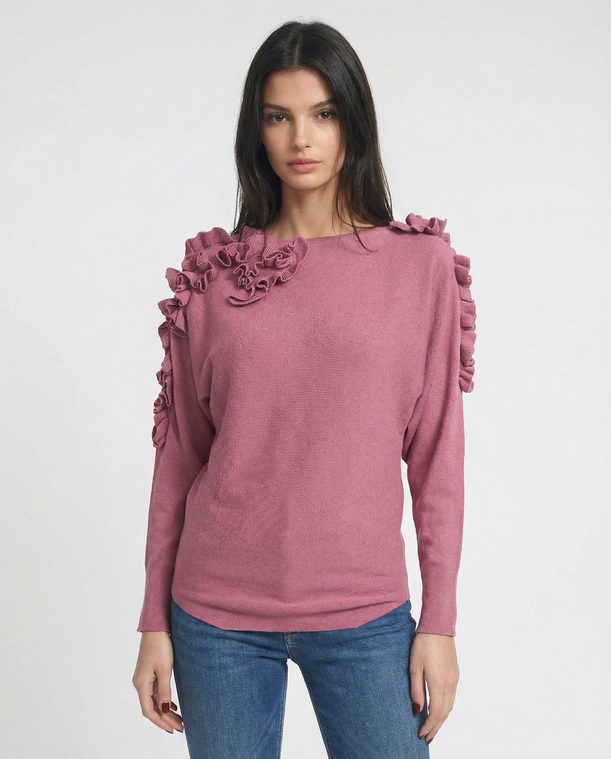 Maglia con volant