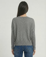 Maglia over lurex girocollo