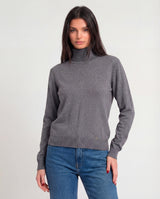 Maglia dolcevita in filato lurex