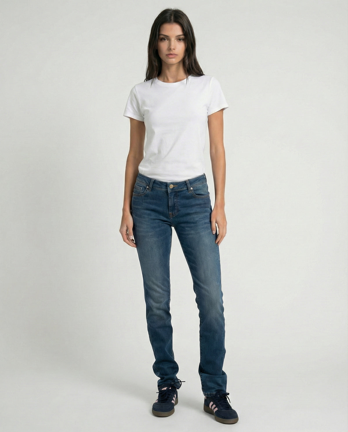 Jeans skinny a vita bassa