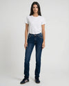 Jeans slim fit a vita media