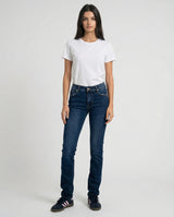 Jeans slim fit a vita media