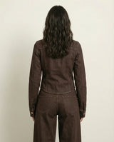 Giacca denim sagomata