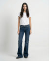 Jeans flare basic lavaggio medio