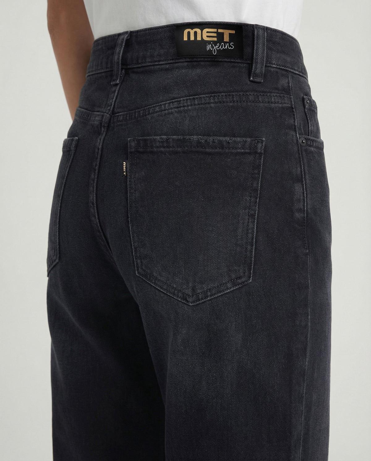 Jeans straight fit nero