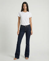 Jeans slim bootcut blu denim scuro