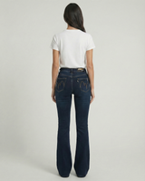 Jeans slim bootcut denim lavaggio medio