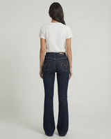 Jeans slim bootcut blu denim scuro