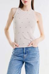 CANOTTA VOGATORE CON STRASS