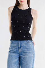 CANOTTA VOGATORE CON STRASS