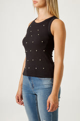 RHINESTONE ROWING VEST