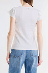 T-SHIRT SCRITTA LAMINATA