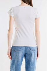 T-SHIRT SCRITTA LAMINATA