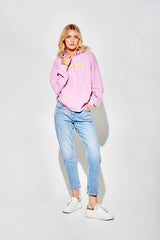 Light Blue Regular Waist Mom Fit Jeans with Crop Leg