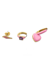 PINK TRIO EARRINGS