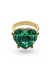ANILLO CORAZÓN VERDE